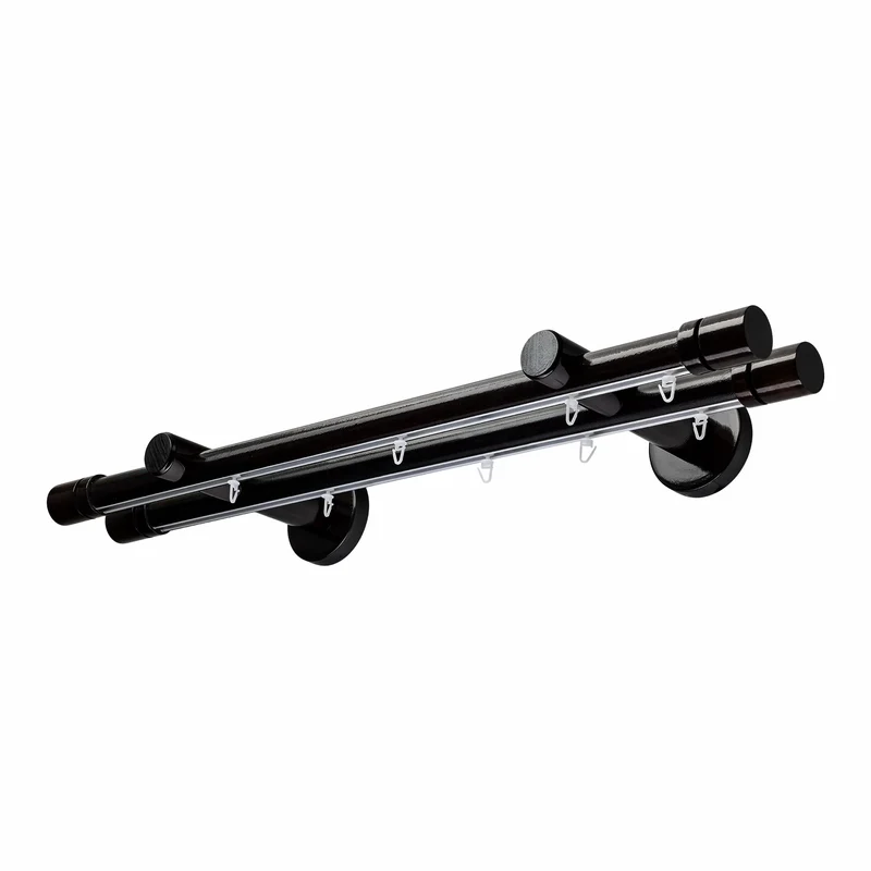 CILINDRU DOUBLE 35 MM WOODEN CURTAIN ROD & ALUMINUM TRACK SYSTEM