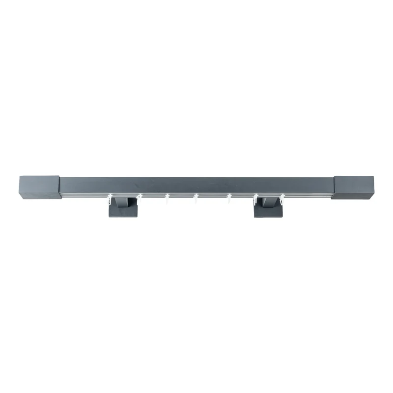 Roma Double Wooden Curtain Rod & Track System for Curtains and Drapes