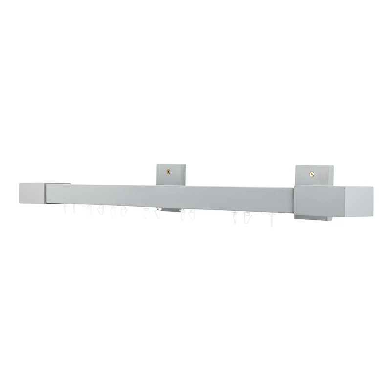 Roma Double Wooden Curtain Rod & Track System for Curtains and Drapes