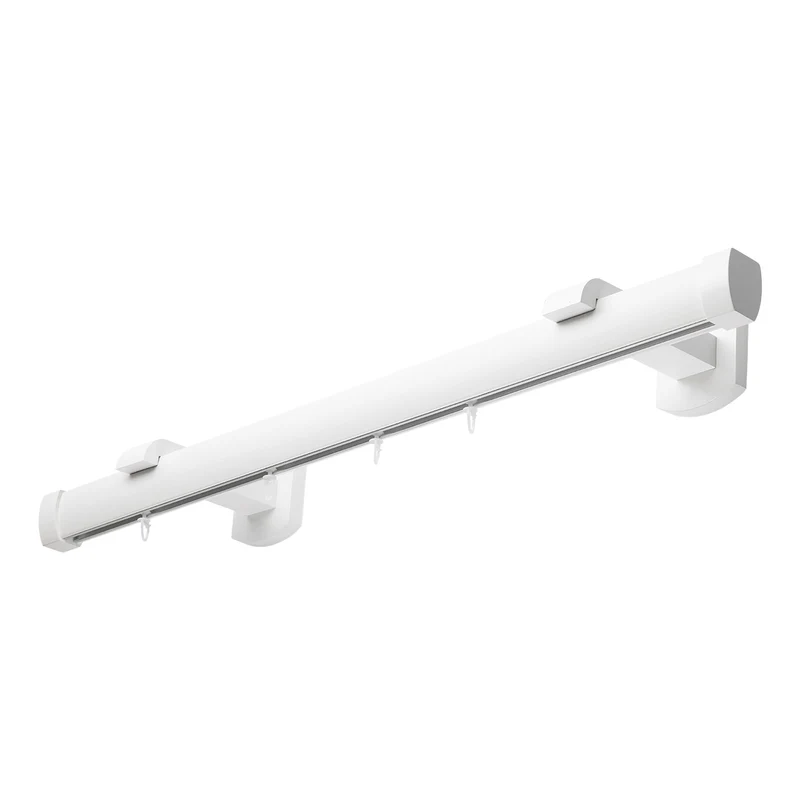 Domino Single Wooden Curtain Rod