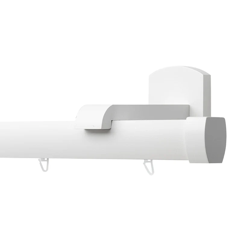 Domino Single Wooden Curtain Rod