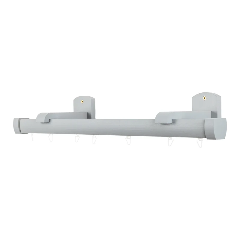 Domino Single Wooden Curtain Rod