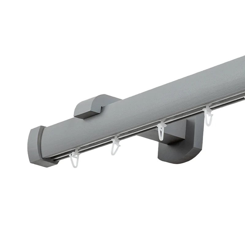 Domino Single Wooden Curtain Rod