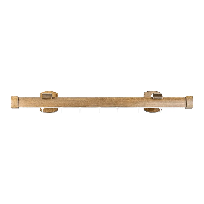 Domino Single Wooden Curtain Rod
