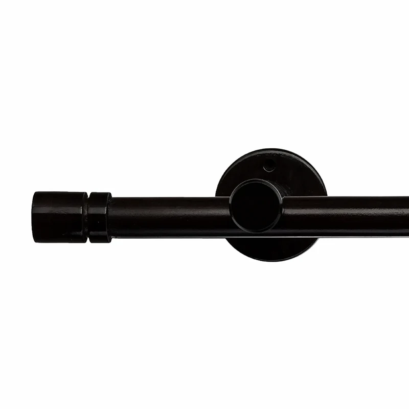 Cilindru Single 35 mm Wooden Curtain Rod & Aluminum Track System