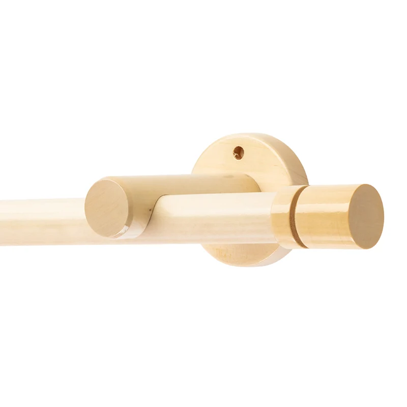 Cilindru Single 35 mm Wooden Curtain Rod & Aluminum Track System