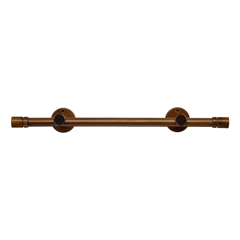 Cilindru Single 35 mm Wooden Curtain Rod & Aluminum Track System