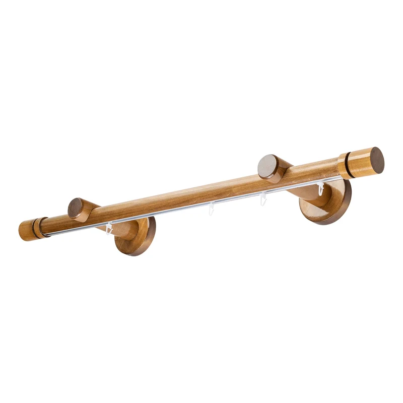 Cilindru Single 35 mm Wooden Curtain Rod & Aluminum Track System