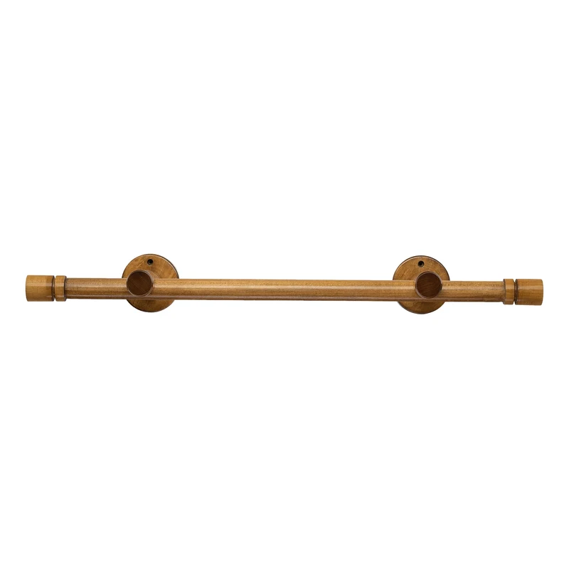 Cilindru Single 35 mm Wooden Curtain Rod & Aluminum Track System