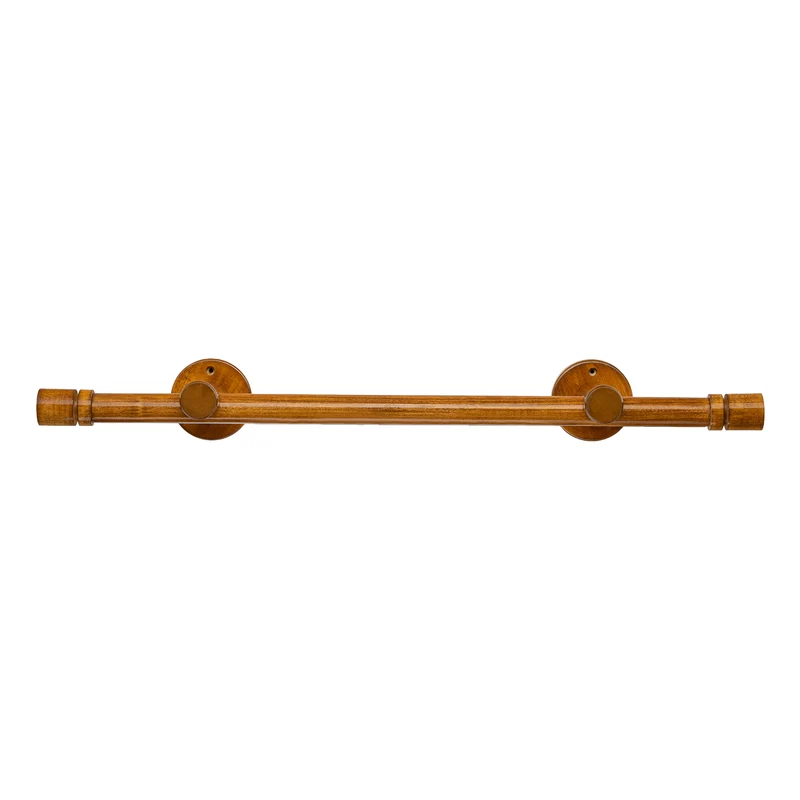 Cilindru Single 35 mm Wooden Curtain Rod & Aluminum Track System