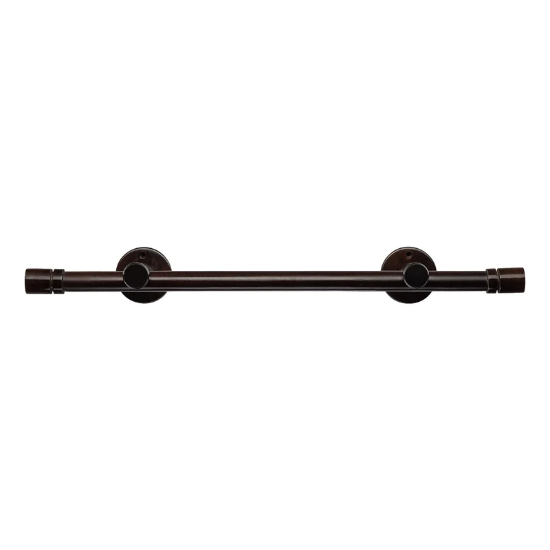Cilindru Single 35 mm Wooden Curtain Rod & Aluminum Track System