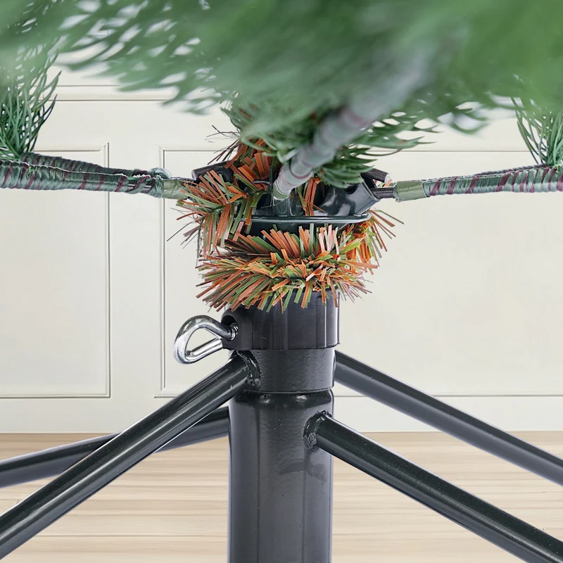 Salcar Künstlicher Weihnachtsbaum aus 100 % PE – Realistische Tannenzweige, dichter Look & stabiler Metallständer – 150 / 180 / 210 cm
