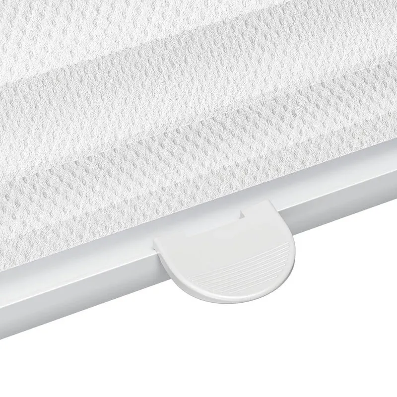 Sekey Plissee ohne Bohren, Lichtdurchlässiges Fensterplissee aus Vliesstoff, Klemmfix Jalousie, Weiß