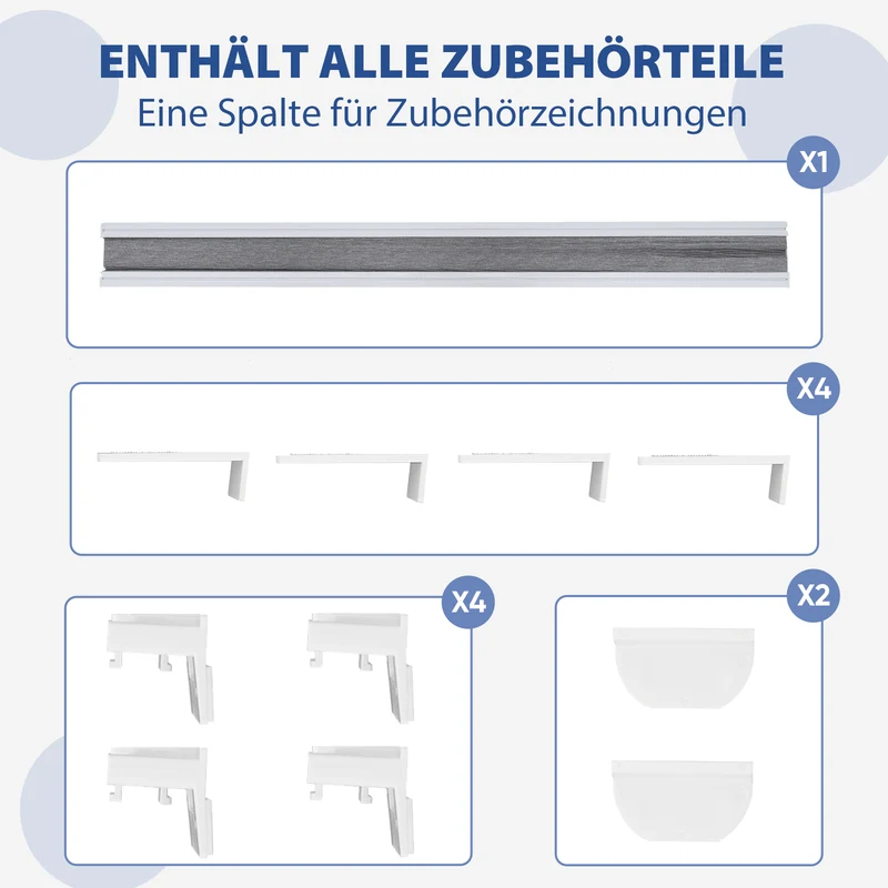 Sekey Wabenplissee ohne Bohren, 100 % Verdunkelung, blickdichtes Klemmfix Plissee in Textiloptik, Grau