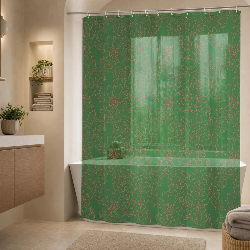 Duschvorhang PEVA INSA Minze 180 x 200 cm