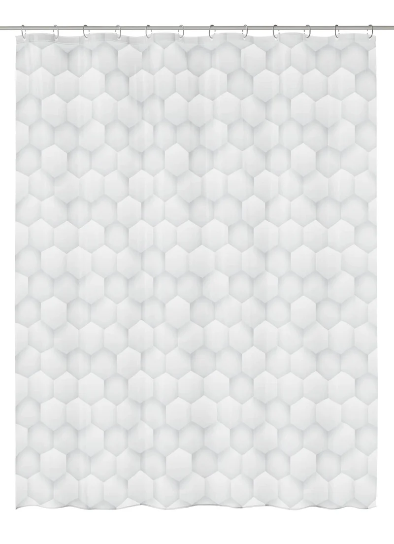 Duschvorhang PEVA HONEY Silbergrau 180 x 200 cm