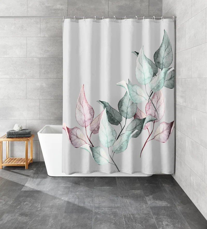 Duschvorhang Textil AUTUMN Auster 180 x 200 cm