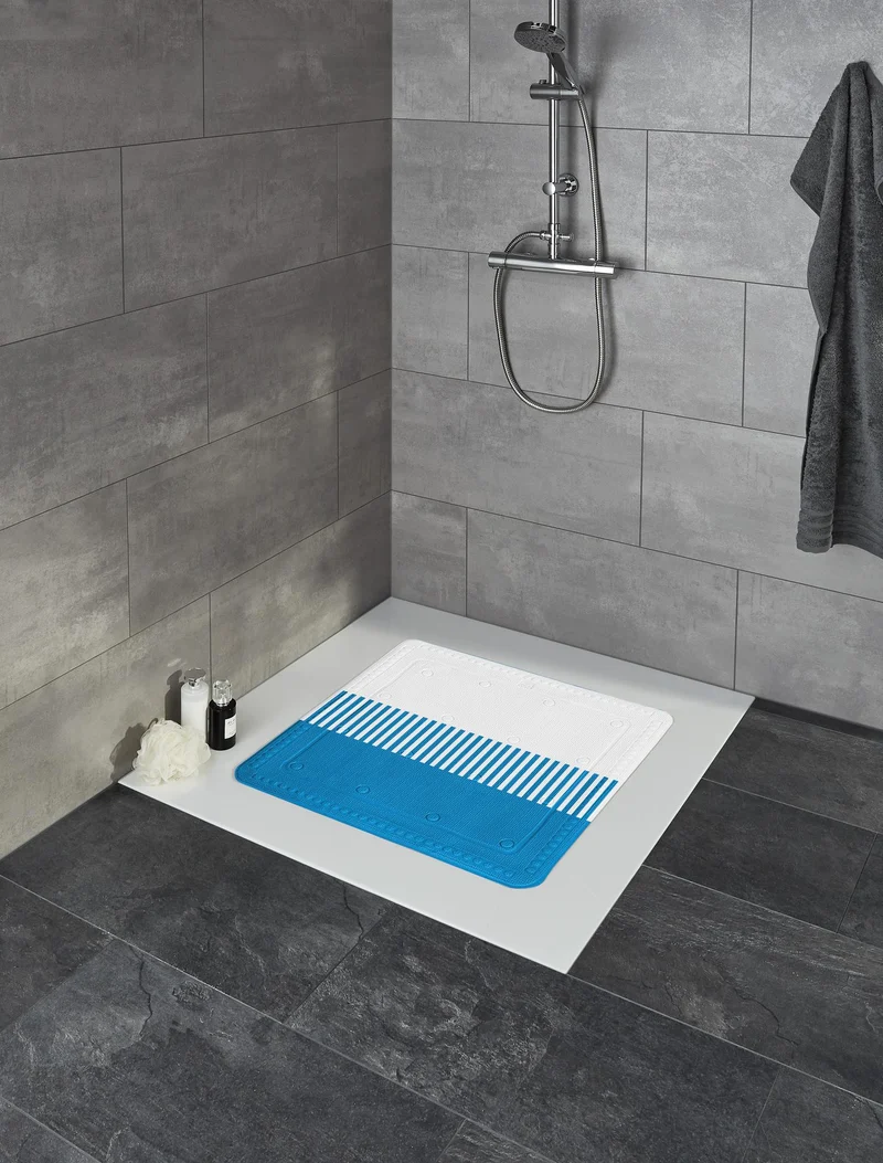 Duscheinlage CASSIA Himmelblau 55 x 55 cm