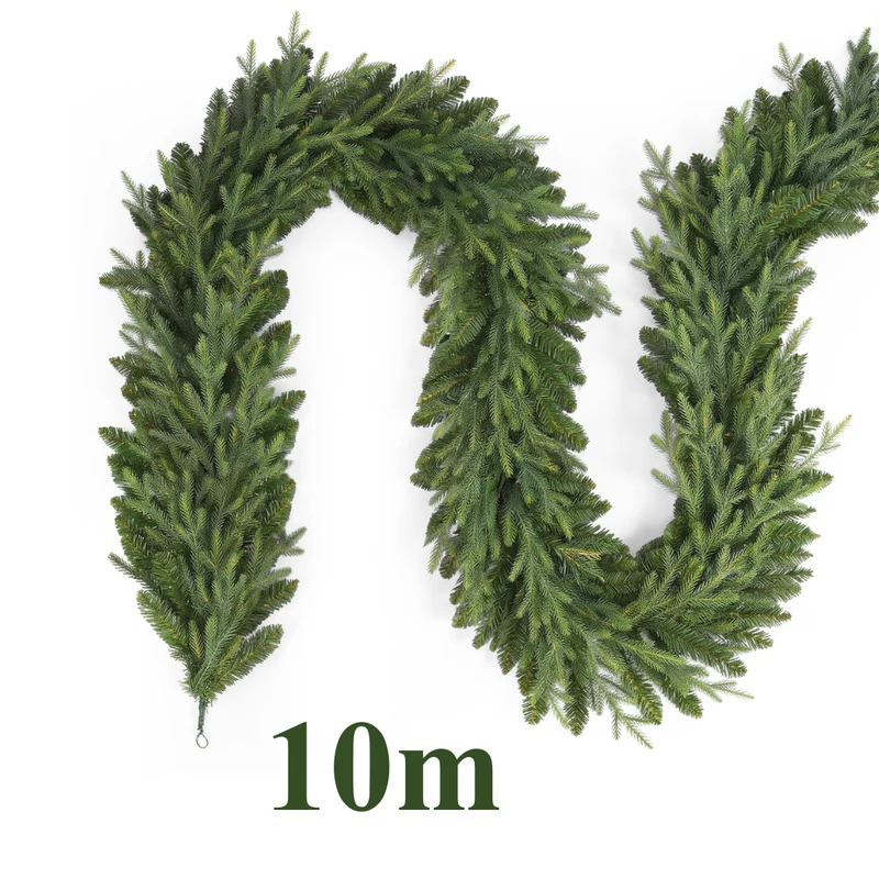 Salcar Künstliche Weihnachtsgirlande – Naturgetreue Fichten-Optik aus PE & PVC, 3 m / 5 m / 10 m