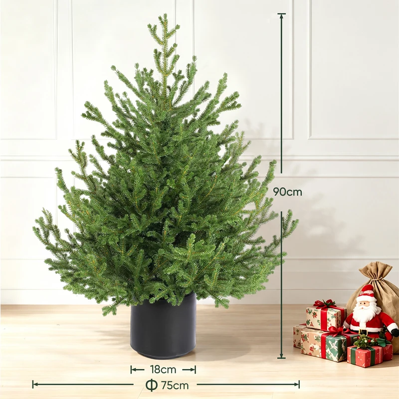 Salcar Künstlicher Weihnachtsbaum Fichte – Extra dicht & naturgetreu, bis zu 99 % PE, 90–210 cm