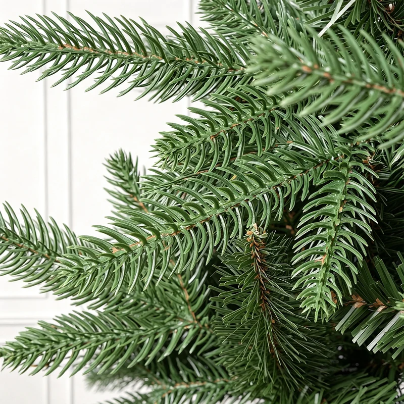 Salcar Künstlicher Weihnachtsbaum Nordmanntanne – PE & PVC, naturgetreuer Christbaum, 150/180/210 cm