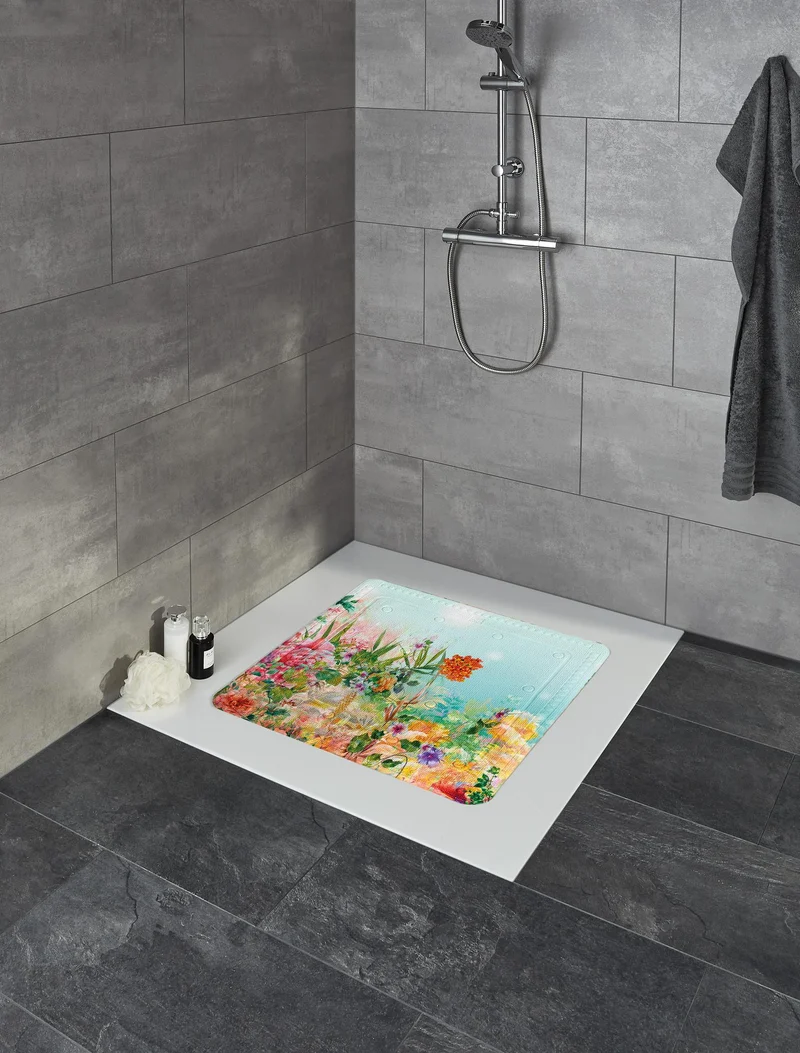 Duscheinlage FLOWER DREAMS Multicolor 55 x 55 cm