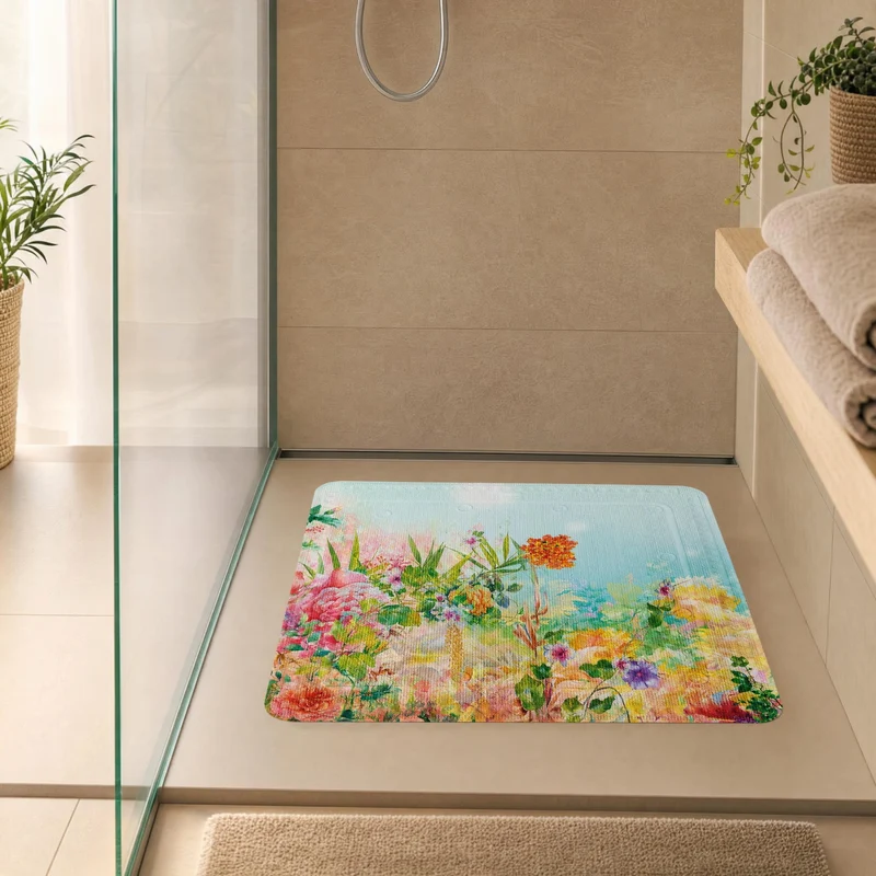 Duscheinlage FLOWER DREAMS Multicolor 55 x 55 cm