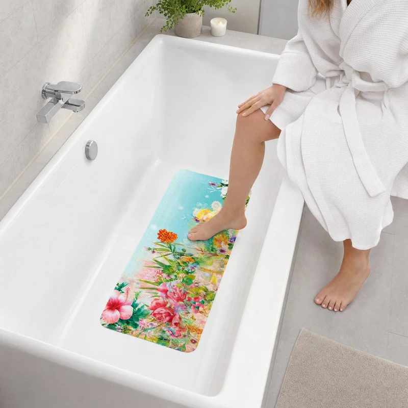Wanneneinlage FLOWER DREAMS Multicolor 36 x 92 cm