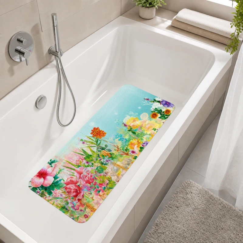 Wanneneinlage FLOWER DREAMS Multicolor 36 x 92 cm
