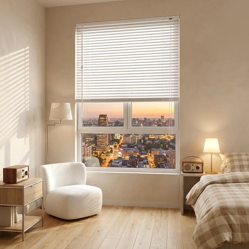 Sekey Aluminium Jalousie ohne Bohren – Klemmfix Jalousie für Fenster, 25 mm Alu-Lamellen, Lichtschutz & Sichtschutz, weiß
