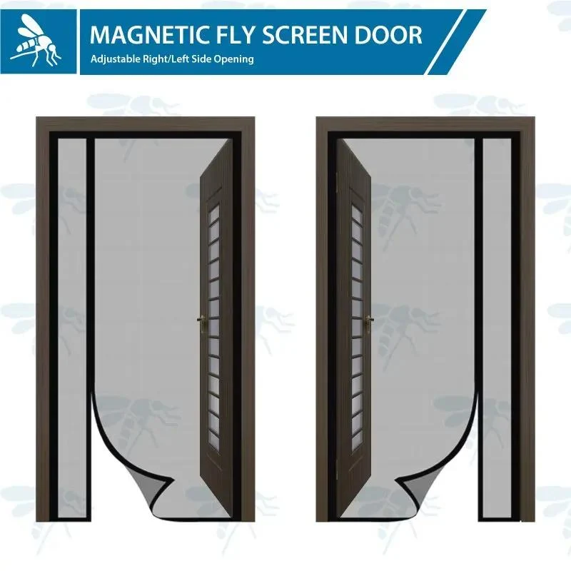 Sekey Kratzfest Magnet Fliegengitter Tür aus Fiberglas, seitlich öffnend