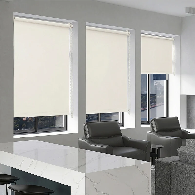 Sekey Klemmfix Verdunkelungsrollo ohne Bohren – Seitenzugrollo blickdicht, Sonnenschutz & UV-Schutz für Fenster (Stoffbreite = Bestellbreite)