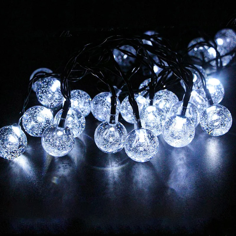Salcar LED Lichterkette kaltweiß, solarbetrieben, wasserdicht – Ideal für Garten, Terrasse, Party & Weihnachten