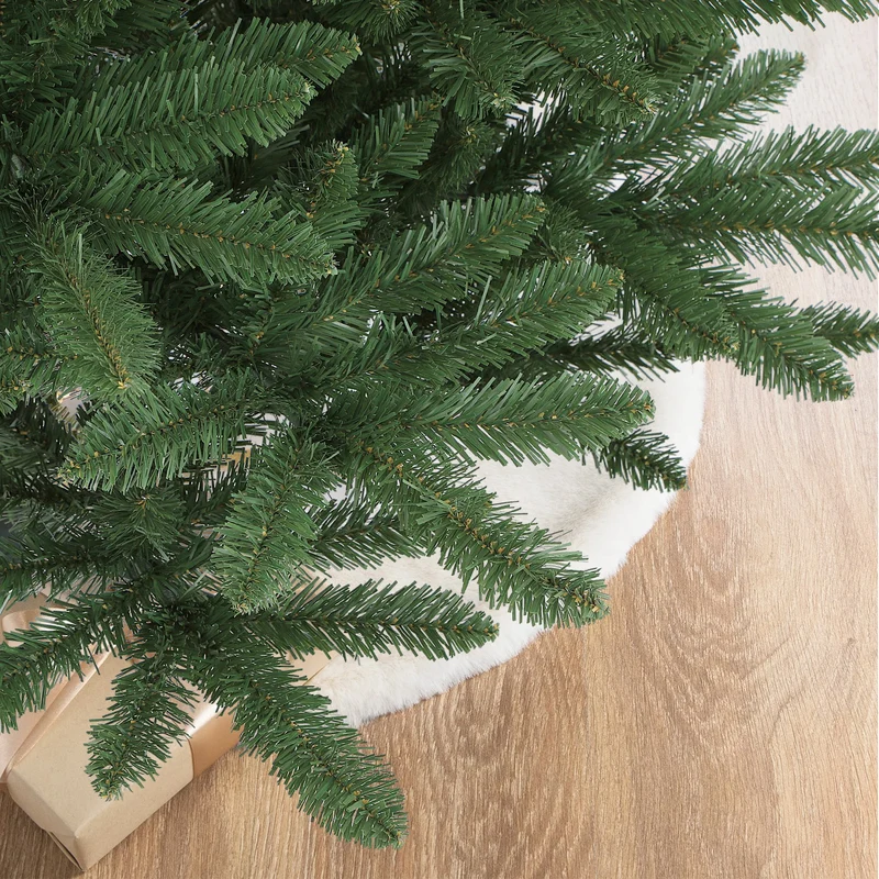 Salcar Künstlicher Weihnachtsbaum aus 100% PVC – Naturgetreuer Tannenbaum mit dichtem Nadelkleid, stabilem Standfuß & Handschuhen – Wiederverwendbar, Sicher & Umweltfreundlich