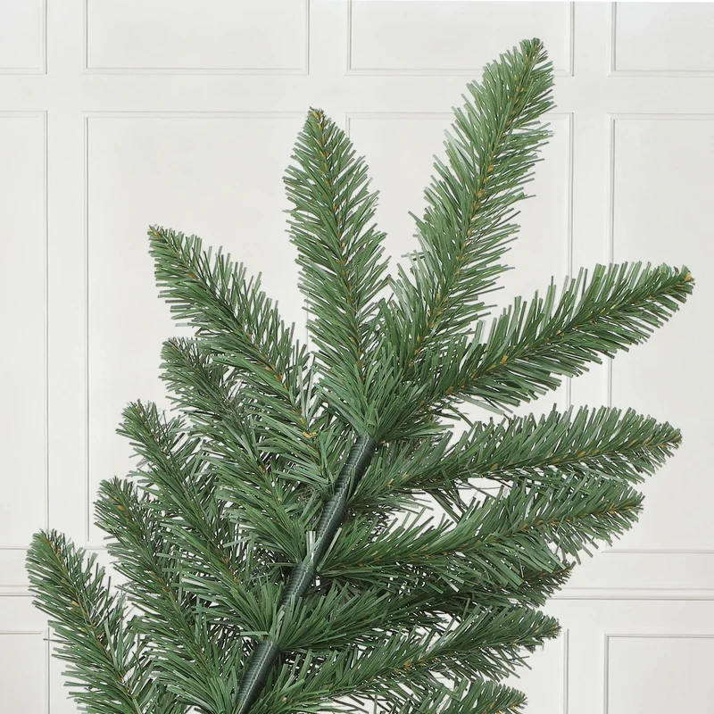 Salcar Künstlicher Weihnachtsbaum aus 100% PVC – Naturgetreuer Tannenbaum mit dichtem Nadelkleid, stabilem Standfuß & Handschuhen – Wiederverwendbar, Sicher & Umweltfreundlich