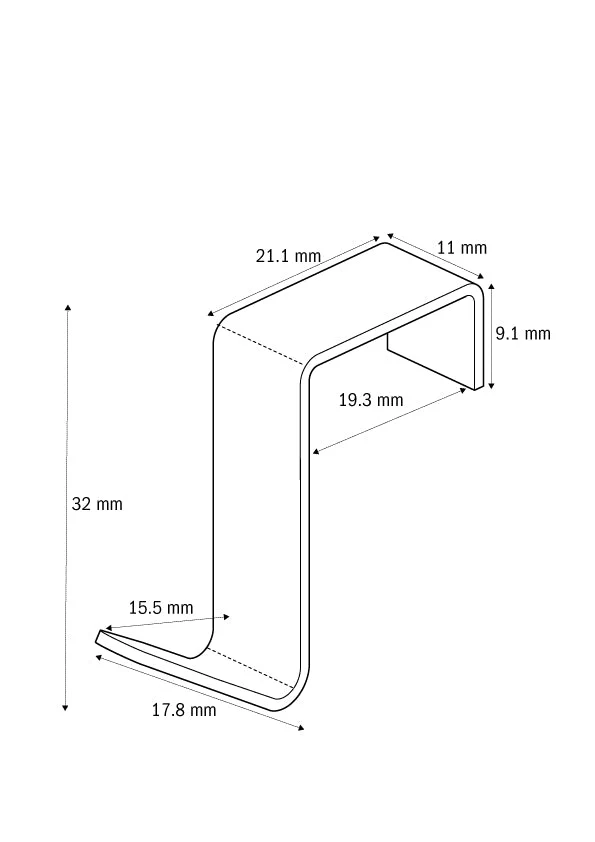 Wandhaken alu verwol Typ 2