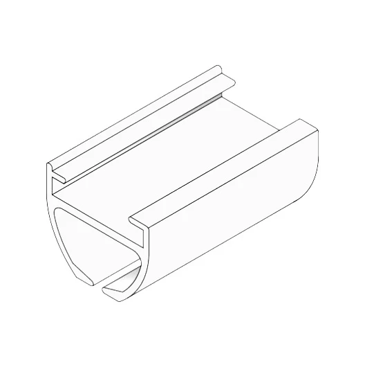 Modell 410 Schleuderschiene 1-läufig | weiß