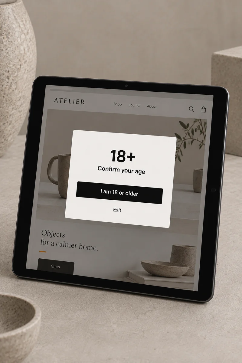 Age Verifications Popup
