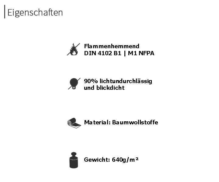 psssst Akustikvorhang 640g/m² | schiefergrau
