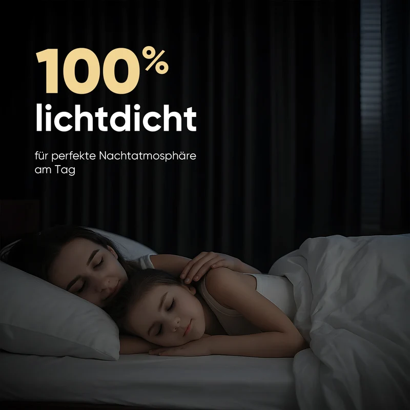 Sekey Verdunkelungsvorhang mit Ösen Blickdichter Vorhang für Wohnzimmer & Schlafzimmer, 100 % Lichtschutz, Hellgrau