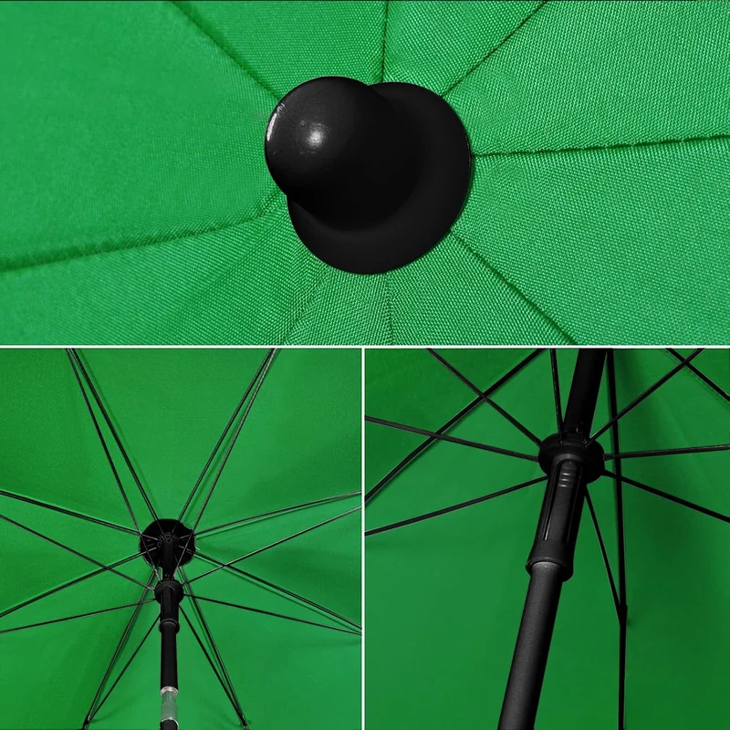 Sekey Sonnenschirm Ø160 cm rund – Strand- & Balkonschirm mit Neigungswinkel & Höhenverstellung, inkl. Schutzhülle, 140 g/m² Polyester, für Garten, Terrasse & Strand