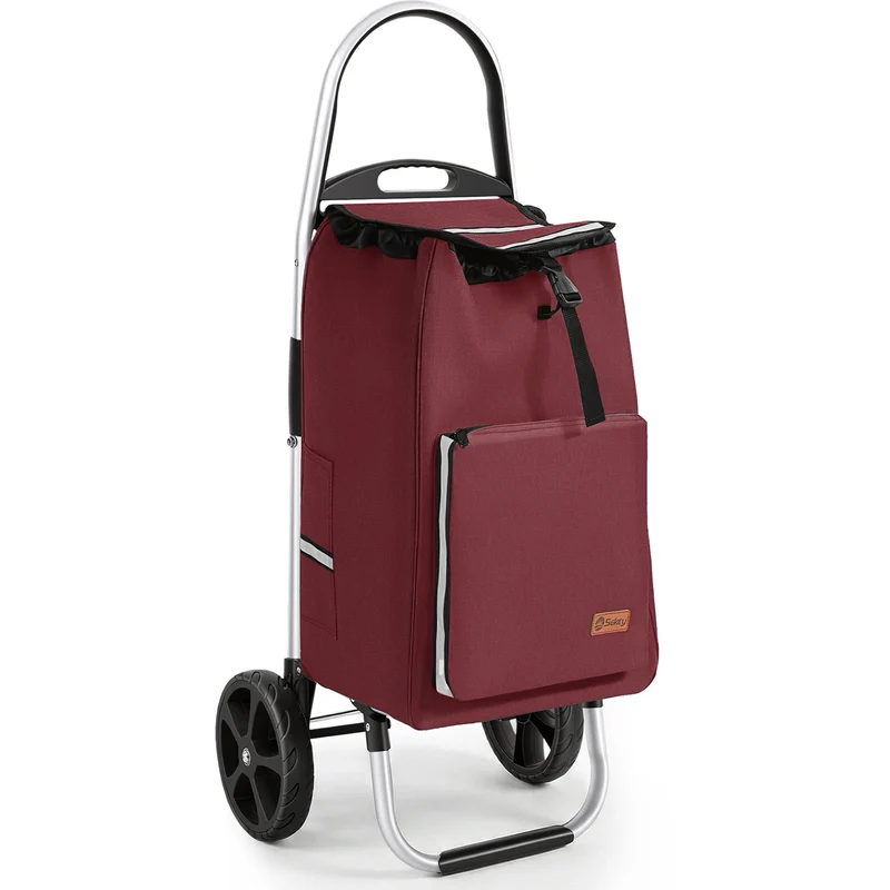 Sekey Einkaufstrolley 3-in-1 klappbar – 50L Einkaufswagen mit Kühlfach, großen Rädern & Sackkarren-Funktion, leichtes Aluminium