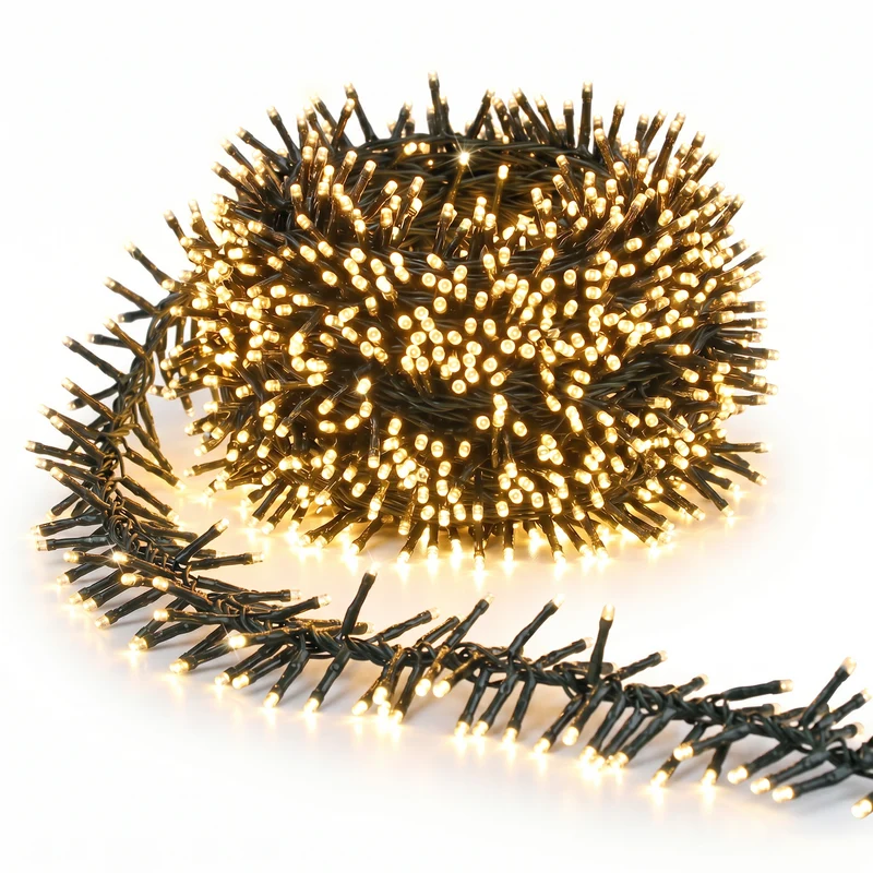 Salcar Solar Cluster Lichterkette Außen 768 LEDs, 8,6 m (5,6 m Licht + 3 m Kabel), Solar Lichterkette mit Fernbedienung, USB & Solar Ladefunktion, 13 Modi, Dimmbar, Warmweiß, Wetterfest für Garten & Balkon