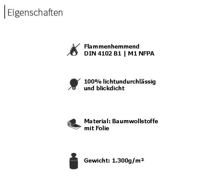 psssst Akustikvorhang 1.300g/m² | natur