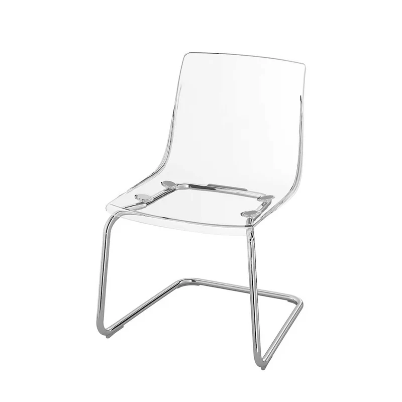 Tobias chair clear chrome