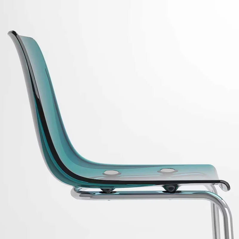 Tobias chair clear chrome