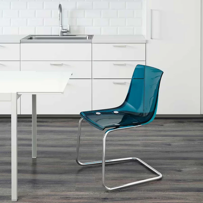Tobias chair clear chrome