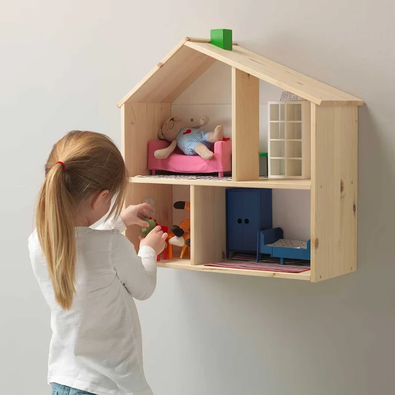 Flisat doll house wall shelf