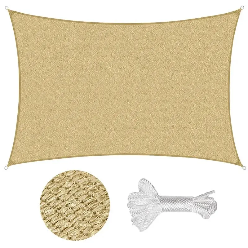 Sekey Sonnensegel HDPE Sonnenschutzsegel mit Seilen