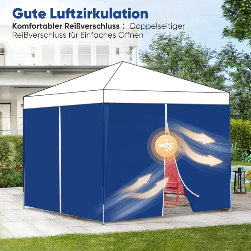Sekey 290 x 200 cm Seitenwand für Pavillon, 2er Set